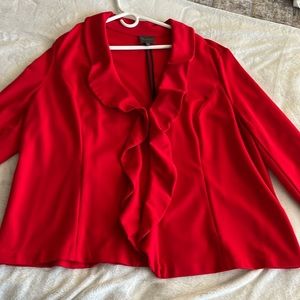 The Limited Collection Womens plus size 2x Red ❤️ponte jacket